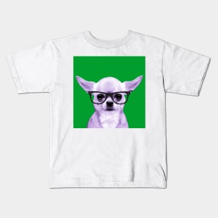 Pop Art Chihuahua in Green Background - Print / Home Decor / Wall Art / Poster / Gift / Birthday / Chihuahua Lover Gift / Animal print Canvas Print Kids T-Shirt